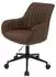 MCW MCW-J62 Bürostuhl Textil mit Armlehne, braun (79108)