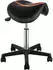 VEVOR Rollsattelhocker Höhenverstellbar PU-Leder 181kg Schwarz