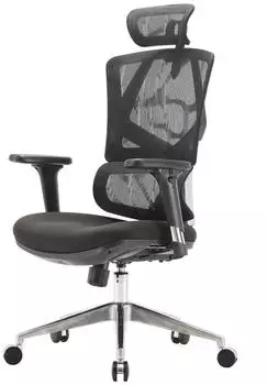 SIHOO B&uuml;rostuhl ergonomisch, Lordosenst&uuml;tze, hohe R&uuml;ckenlehne, 3D-Armlehnen, schwarz (83924)