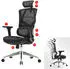 SIHOO Bürostuhl ergonomisch, Lordosenstütze, hohe Rückenlehne, 3D-Armlehnen, schwarz (83924)