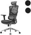 SIHOO Bürostuhl ergonomisch, Lordosenstütze, hohe Rückenlehne, 3D-Armlehnen, schwarz (83924)
