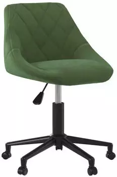 vidaXL B&uuml;rostuhl Drehbar Dunkelgr&uuml;n Samt (335487)