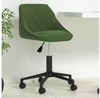 vidaXL Bürostuhl Drehbar Dunkelgrün Samt (335487) – vidaXL Bürostuhl Drehbar Dunkelgrün Samt