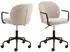 Actona Patricia Bürostuhl Bouclé Stoff, beige, drehbar