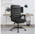vidaXL Bürostuhl mit Massagefunktion Kunstleder Schwarz (349727)