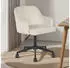 Idimex Oliver Schreibtischstuhl Veloursbezug höhenverstellbar, beige