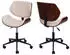 MCW MCW-G25 Drehstuhl Retro Bugholz Walnuss-Optik, creme-beige (73900)
