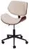 MCW MCW-G25 Drehstuhl Retro Bugholz Walnuss-Optik, creme-beige (73900)