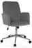 HJH Office SOLAO CORD Bürostuhl Cord-Stoff mit Armlehnen, Grau