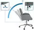 HJH Office SOLAO CORD Bürostuhl Cord-Stoff mit Armlehnen, Grau