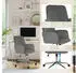 HJH Office SOLAO CORD Bürostuhl Cord-Stoff mit Armlehnen, Grau