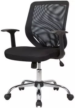 Dmora Daaro Ergonomischer Mesh B&uuml;rostuhl mit Armlehnen, Schwarz (8052773857772)
