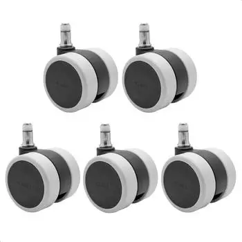 Wagner Drehstuhlrollen-Set 5-teilig &Oslash;60mm TPR (02007661)