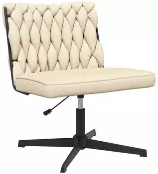 vidaXL Bürostuhl Drehbar Stoff Creme (4105403) – vidaXL Bürostuhl Drehbar Stoff Creme (4105403) – anpassbare Sitzhöhe für ergonomisches Arbeiten