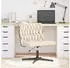 vidaXL Bürostuhl Drehbar Stoff Creme (4105403)