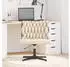 vidaXL Bürostuhl Drehbar Stoff Creme (4105403)