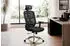 Finebuy Bürostuhl Mesh Schwarz ergonomisch, 120kg, Kopfstütze, Lendenwirbelstütze (FB96541)