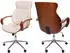 MCW MCW-H39 Bürostuhl Bugholz Kunstleder höhenverstellbar, Creme (MCW-H39)