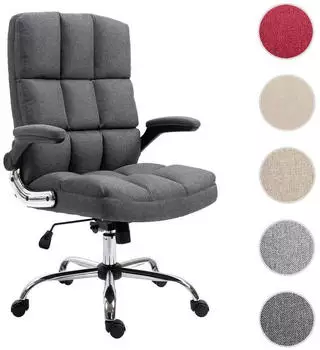 MCW MCW-J21 Bürostuhl Textil, höhenverstellbar, dunkelgrau (MCW-J21) – MCW-J21 Bürostuhl für ergonomisches Arbeiten