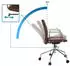 HJH Office VEMONA 30 Chefsessel Kunstleder Braun (601016)