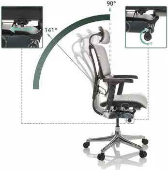 HJH Office Ergohuman Slim GEN2 Bürostuhl Mesh, ergonomisch (Ergohuman Slim GEN2) – HJH Office Ergohuman Slim GEN2 – ergonomischer Bürostuhl mit Anpassungskomfort