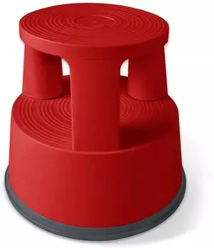 Floordirekt Rollhocker Elefantenfu&szlig; Kunststoff Rot (fd-16811)