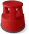 Floordirekt Rollhocker Elefantenfuß Kunststoff Rot (fd-16811)