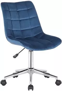 CLP Medford B&uuml;rostuhl Samt, h&ouml;henverstellbar, blau (318091)