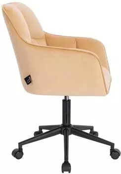 Svita JERRY Schreibtischstuhl Samt, beige, höhenverstellbar (91546) – Höhenanpassung für gesunde Körperhaltung