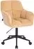 Svita JERRY Schreibtischstuhl Samt, beige, höhenverstellbar (91546)