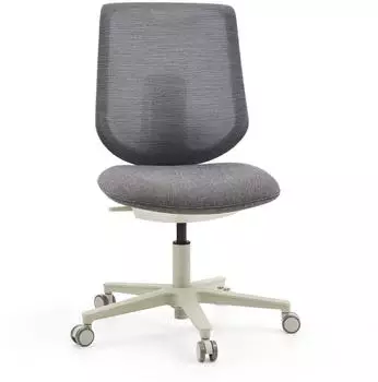 HJH Office Sitflex Lady B&uuml;rostuhl Stoff ohne Armlehnen, grau