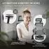 ML-Design Bürostuhl ergonomisch, Mesh, grau, mit verstellbarer Kopfstütze