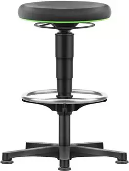Bimos Allround Hocker Supertec, Gleiter, Fu&szlig;ring, gr&uuml;ner Farbring (9461-SP01-3280-535)