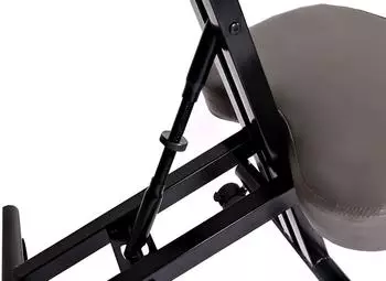MCW Kniestuhl MCW-E10 höhenverstellbar, Rollen, grau matt (MCW-E10) – Materialkombination für unterschiedliche Nutzungsanforderungen