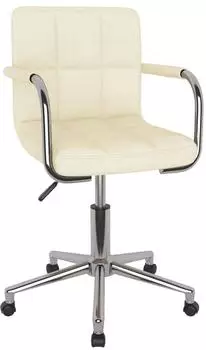 vidaXL B&uuml;rostuhl Drehbar Stoff Creme (334793)