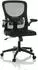 HJH Office BELIO Bürostuhl Netz/Stoff, klappbare Armlehnen, schwarz (719252)