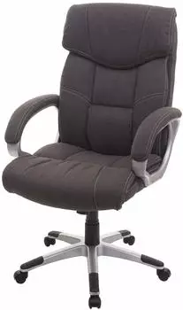 Mendler HWC-A71 B&uuml;rostuhl Stoff dunkelgrau (HWC-A71)