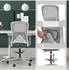 HJH Office Top Work 44 W Counterstuhl Mesh Fußring, Grau