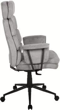 Duo Collection Junis Chefsessel Webstoff 100% Polyester, Grau/Schwarz (77697300-0) – Anpassbare Sitzposition für wechselnde Arbeitshaltungen