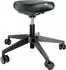 Leitz Ergo Active Sitzhocker mit Rollen, Kunstleder, schwarz (65780095)