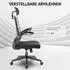 Svita SAM Bürostuhl ergonomisch verstellbar, Schwarz (91246)