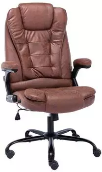 vidaXL B&uuml;rostuhl Hellbraun Wildleder-Optik (20576)