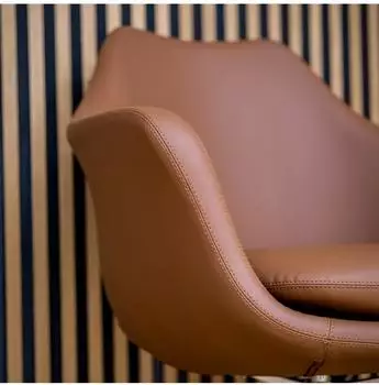HJH Office ARTEMIA Loungesessel Kunstleder Braun, drehbar mit Armlehnen (600988) – HJH Office ARTEMIA Loungesessel mit Sitzhöhenverstellung