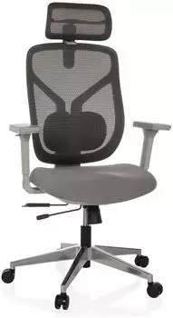 HJH Office CASSILIS W B&uuml;rostuhl Mesh, Grau