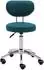 Physa ASCONA Kosmetik-Drehstuhl mit Rückenlehne auf Rollen, türkis, 46-60cm, 150kg (ASCONA TURQUOISE)