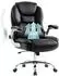 IntimaTe WM Heart Ergonomischer Bürostuhl PU-Leder, höhenverstellbar, klappbare Armlehnen, schwarz