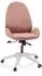 HJH Office AVEA Bürostuhl Samt Rosa mit Armlehnen (AVEA)