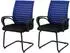 MCW K51 Konferenzstuhl Textil 250g/m², blau, Gestell schwarz (MCW-K51)