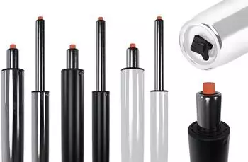 CLP Gaslift f&uuml;r B&uuml;rost&uuml;hle, chrom, &Oslash; 5cm, 295-435mm