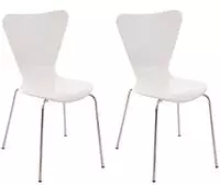 CLP 2X Konferenzstuhl Calisto Mit Holzsitz Und Stabilem Metallgestell I 2X